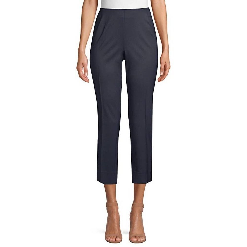 Lafayette 148 Stanton Navy Side Zip Pants Sz. 10